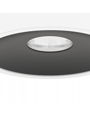 Plafon Neo Bianco Slim LED z czarnym akcentem – nowoczesna lampa sufitowa Orlicki Design do eleganckich wnętrz