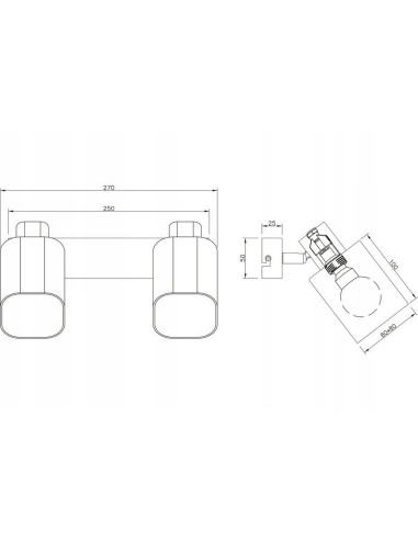 Lampa sufitowa Harlow - nowoczesny plafon z dymionego szkła, reflektory, czarno-szara elegancja do wnętrz.
