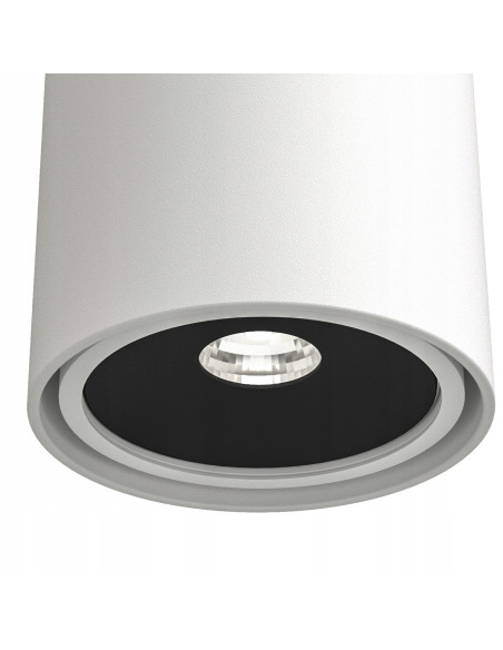 Lampa sufitowa Neo Bianco z czarnym akcentem - nowoczesny plafon z aluminium do stylowego oświetlenia wnętrz 1xGU10