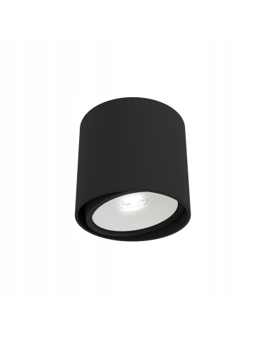 Plafon Neo Nero Mobile - elegancka lampa sufitowa w matowej czerni z białym akcentem od Orlicki Design