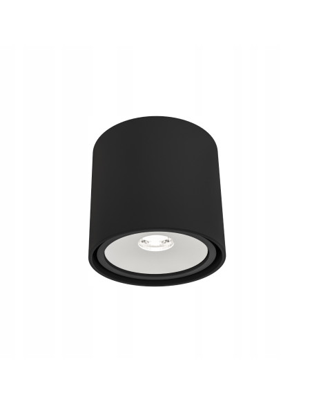 Plafon Neo Nero Mobile - elegancka lampa sufitowa w matowej czerni z białym akcentem od Orlicki Design