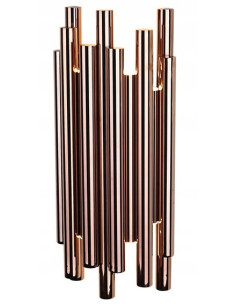 Lampa sufitowa LED Organic w miedzi – nowoczesny design inspirowany naturą, idealna do sypialni i salonu, 43 cm. 2