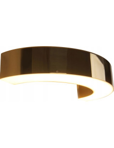 Kinkiet Lotus LED Maxlight w złocie - nowoczesne oświetlenie ścienne do sypialni i stylowych wnętrz