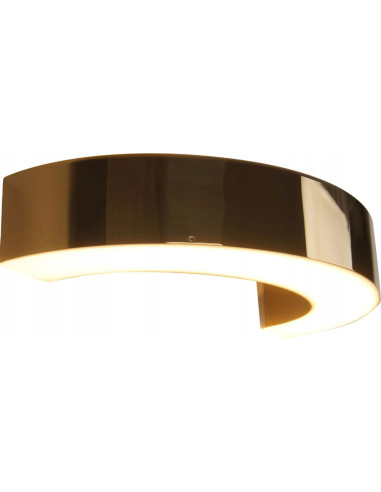 Kinkiet Lotus LED Maxlight w złocie - nowoczesne oświetlenie ścienne do sypialni i stylowych wnętrz