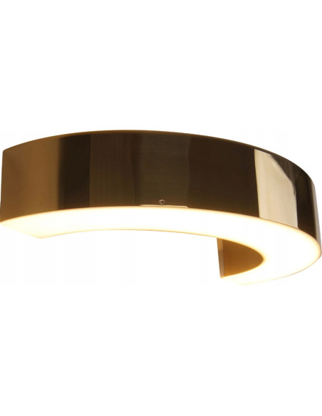 Kinkiet Lotus LED Maxlight w złocie - nowoczesne oświetlenie ścienne do sypialni i stylowych wnętrz