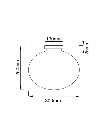 Lampa sufitowa Palla – klasyczny plafon z opalowym kloszem, eleganckie oświetlenie do wnętrz i butików.