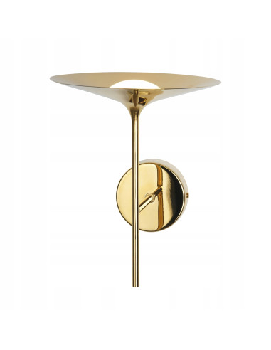 Kinkiet Hana w kształcie kieliszka, złoty, energooszczędny LED, nowoczesny design do salonu i sypialni