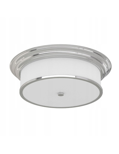 Plafon sufitowy Famburo - elegancka lampa chromowana do nowoczesnych wnętrz i długich korytarzy