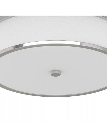 Plafon sufitowy Famburo - elegancka lampa chromowana do nowoczesnych wnętrz i długich korytarzy