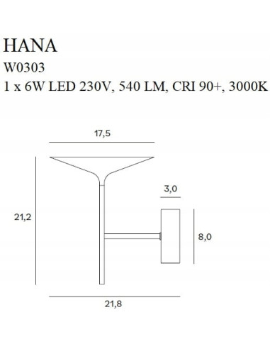 Lampa wisząca Hana LED czarna, minimalistyczna – elegancki kinkiet do sypialni i salonu, nowoczesny design