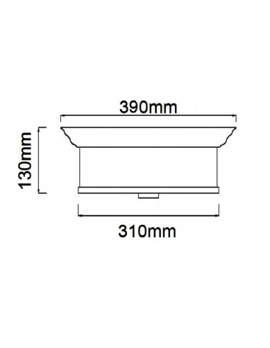 Lampa sufitowa Famburo z matowym szkłem i tkaniną, 3 punkty świetlne, nowoczesny design do korytarzy i schodów.