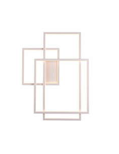 Kinkiet LED Geometric w białym - nowoczesna lampa ścienna do eleganckich wnętrz i korytarzy