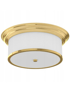 Plafon Famburo w złotym kolorze - elegancka lampa sufitowa glamour z trzema punktami świetlnymi E14, idealna do wnętrz. 2