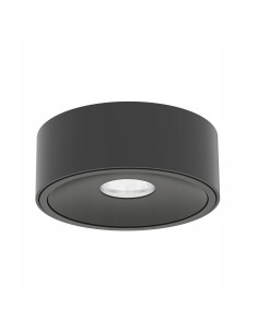 Plafon Neo Nero Slim KG - nowoczesna lampa LED GU10 w czarnym matowym wykończeniu do salonu i biura