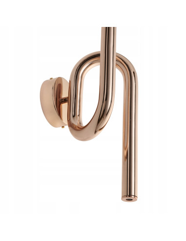 Kinkiet MYK w miedzi 2-punktowy – nowoczesna lampa do sypialni i korytarza od Step into design