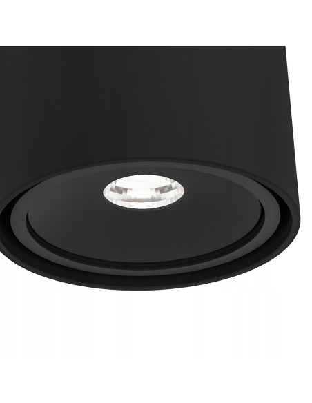 Plafon LED Neo Nero Mobile - elegancki okrągły sufitowy z aluminium w czarnym matowym stylu idealny do wnętrz nowoczesnych.