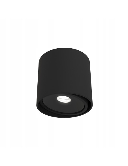 Plafon LED Neo Nero Mobile - elegancki okrągły sufitowy z aluminium w czarnym matowym stylu idealny do wnętrz nowoczesnych.