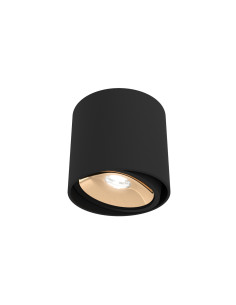 Lampa sufitowa Neo Nero Gold - Nowoczesny plafon w minimalistycznym stylu do biura i eleganckich wnętrz