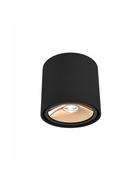 Lampa sufitowa Neo Nero Gold - Nowoczesny plafon w minimalistycznym stylu do biura i eleganckich wnętrz