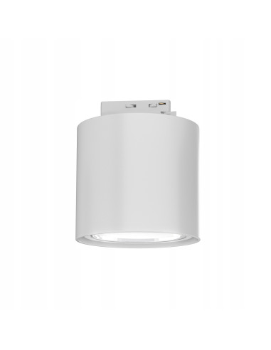 Lampa sufitowa Neo Bianco Mobile Track - minimalistyczny plafon o matowym białym wykończeniu do szynoprzeładowych.