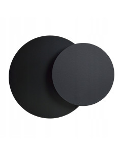 Nowoczesny kinkiet CIRCLE 1C w czerni, lampa ścienna G9 do salonu, sypialni oraz korytarza, marka Emibig