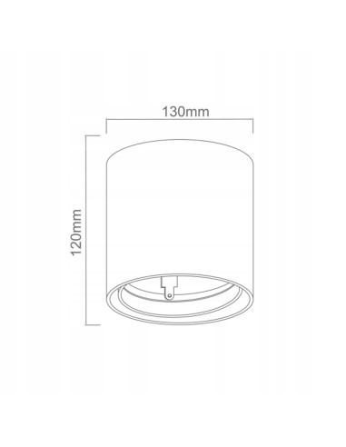 Plafon Neo Bianco Mobile - elegancka okrągła lampa sufitowa LED 16W w minimalistycznym stylu, aluminium, GU10