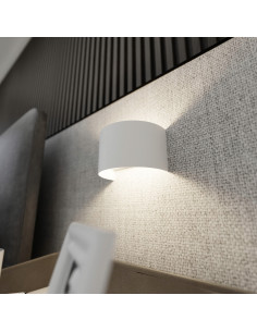 Kinkiet FOLD - Biała lampa ścienna w minimalistycznym stylu, idealna do salonu, sypialni i przedpokoju