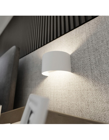 Kinkiet FOLD - Biała lampa ścienna w minimalistycznym stylu, idealna do salonu, sypialni i przedpokoju