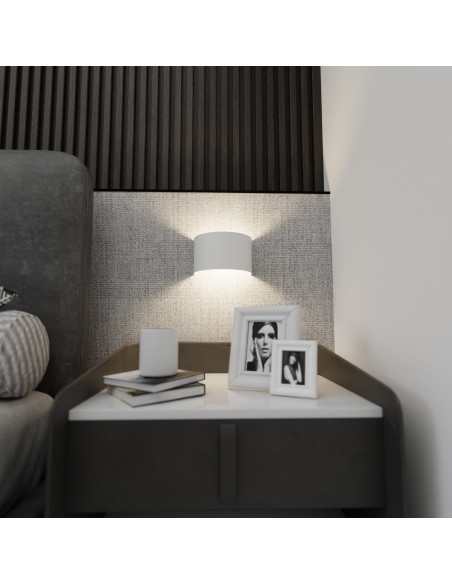 Kinkiet FOLD - Biała lampa ścienna w minimalistycznym stylu, idealna do salonu, sypialni i przedpokoju