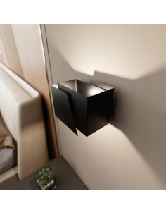 Kinkiet minimalistyczny FROST z dwukierunkowym światłem – elegancka lampa w kolorze czarnym do nowoczesnych wnętrz