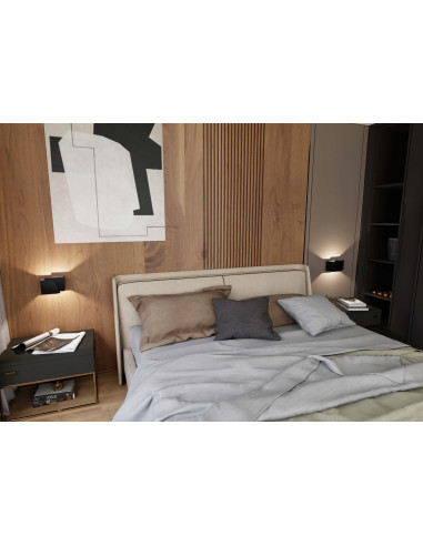 Kinkiet minimalistyczny FROST z dwukierunkowym światłem – elegancka lampa w kolorze czarnym do nowoczesnych wnętrz