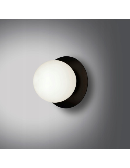 Kinkiet MINERVA K1 - Elegancka lampa ścienna do sypialni w kolorze białym lub czarnym, idealna do czytania.