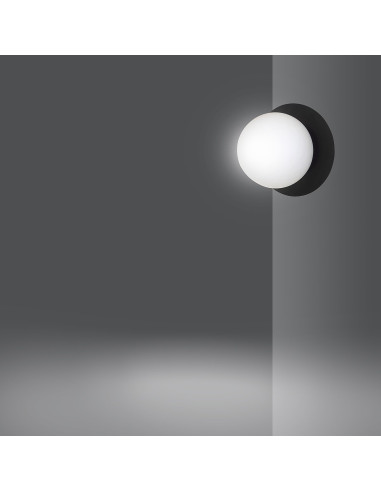 Kinkiet MINERVA K1 - Elegancka lampa ścienna do sypialni w kolorze białym lub czarnym, idealna do czytania.