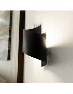 Kinkiet SPINER minimalistyczny czarny G9 - eleganckie oświetlenie do korytarza i przedpokoju, wysoka jakość wykonania