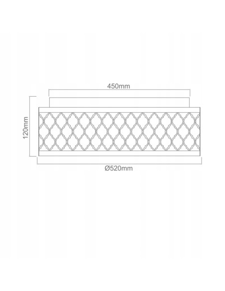 Plafon sufitowy Cavalli Cromo z ażurowym srebrnym wykończeniem – nowoczesna lampa Orlicki Design do eleganckich wnętrz