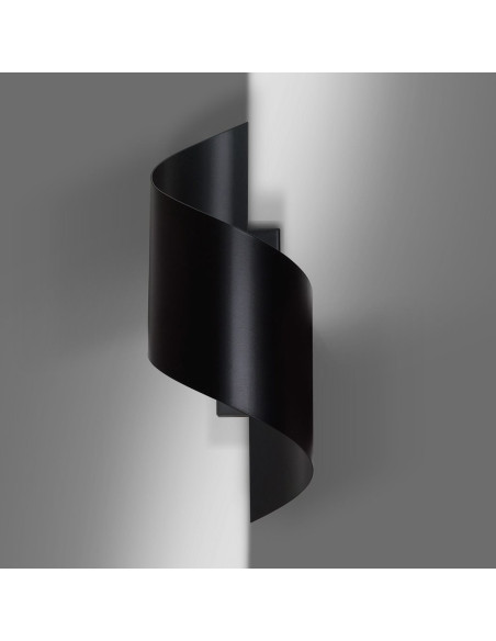 Kinkiet SPINER minimalistyczny czarny G9 - eleganckie oświetlenie do korytarza i przedpokoju, wysoka jakość wykonania
