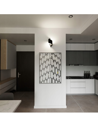 Kinkiet SPINER minimalistyczny czarny G9 - eleganckie oświetlenie do korytarza i przedpokoju, wysoka jakość wykonania