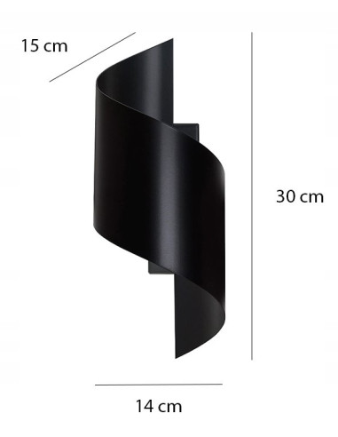 Lampa ścienna SPINER w białej spirali - nowoczesny design do schodów i korytarzy, elegancka i funkcjonalna.