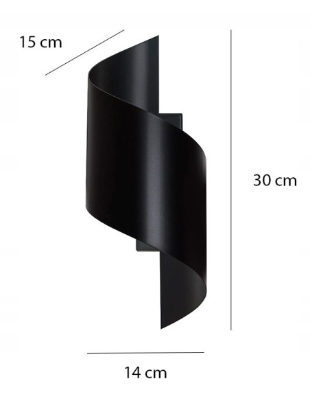 Lampa ścienna SPINER w białej spirali - nowoczesny design do schodów i korytarzy, elegancka i funkcjonalna.