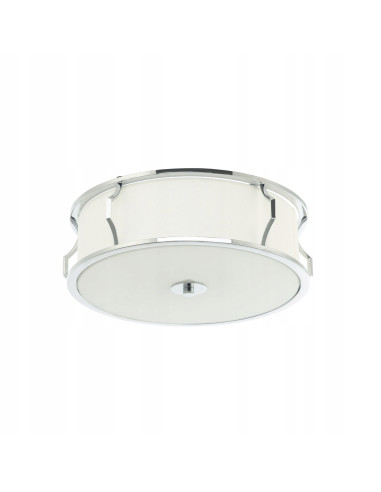 Plafon sufitowy Pirelo PL Cromo – nowoczesna lampa w minimalistycznym stylu z metalowymi i tekstylnymi detalami