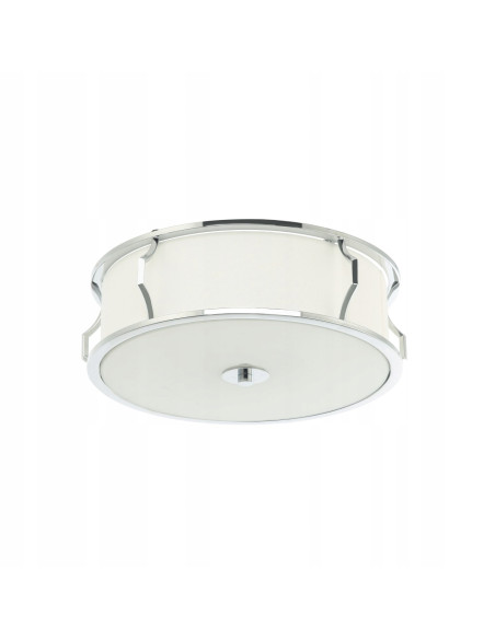 Plafon sufitowy Pirelo PL Cromo – nowoczesna lampa w minimalistycznym stylu z metalowymi i tekstylnymi detalami