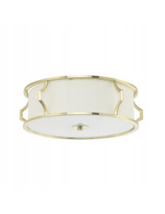 Lampa sufitowa Pirelo Old Gold – elegancki plafon na 3 żarówki E14 w minimalistycznym stylu z metalowymi detalami.