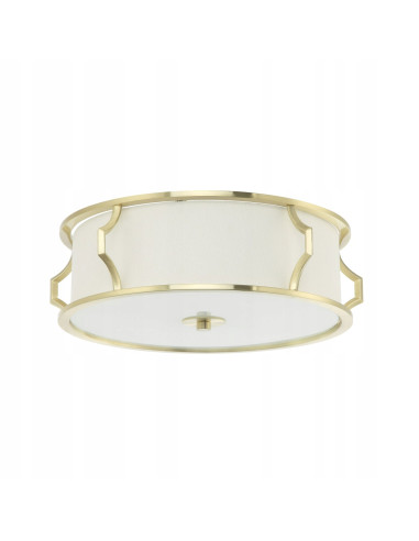 Lampa sufitowa Pirelo Old Gold – elegancki plafon na 3 żarówki E14 w minimalistycznym stylu z metalowymi detalami.