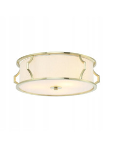 Lampa sufitowa Pirelo Old Gold – elegancki plafon na 3 żarówki E14 w minimalistycznym stylu z metalowymi detalami. 2