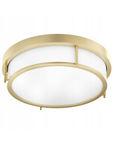 Lampa sufitowa Romi PL Old Gold 50 - Elegancka plafoniera w satynowym złocie z okrągłym kloszem do stylowych wnętrz 2