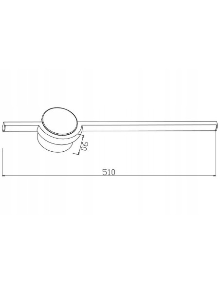 Lampa LED ALAMIYA - smukła, nowoczesna lampa w kolorze chrom/biały do sypialni, idealna nad łóżko lub lustro.