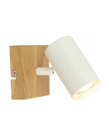 Lampa ścienna QUENTIN w stylu skandynawskim, białe i beżowe akcenty, elegancka i nowoczesna do każdego wnętrza.