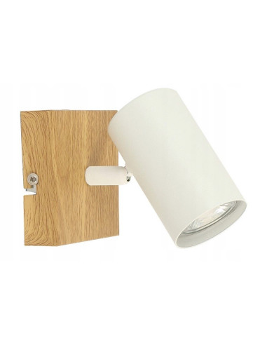 Lampa ścienna QUENTIN w stylu skandynawskim, białe i beżowe akcenty, elegancka i nowoczesna do każdego wnętrza.