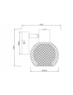Kinkiet metalowy LORETTO w czerni - elegancka lampa do sypialni i wnętrz w nowoczesnym stylu 2