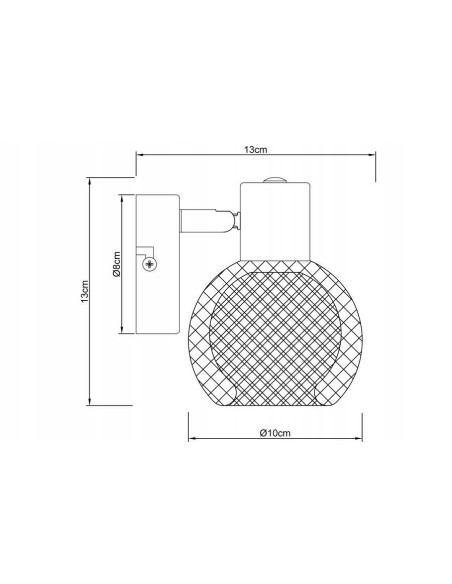 Kinkiet metalowy LORETTO w czerni - elegancka lampa do sypialni i wnętrz w nowoczesnym stylu